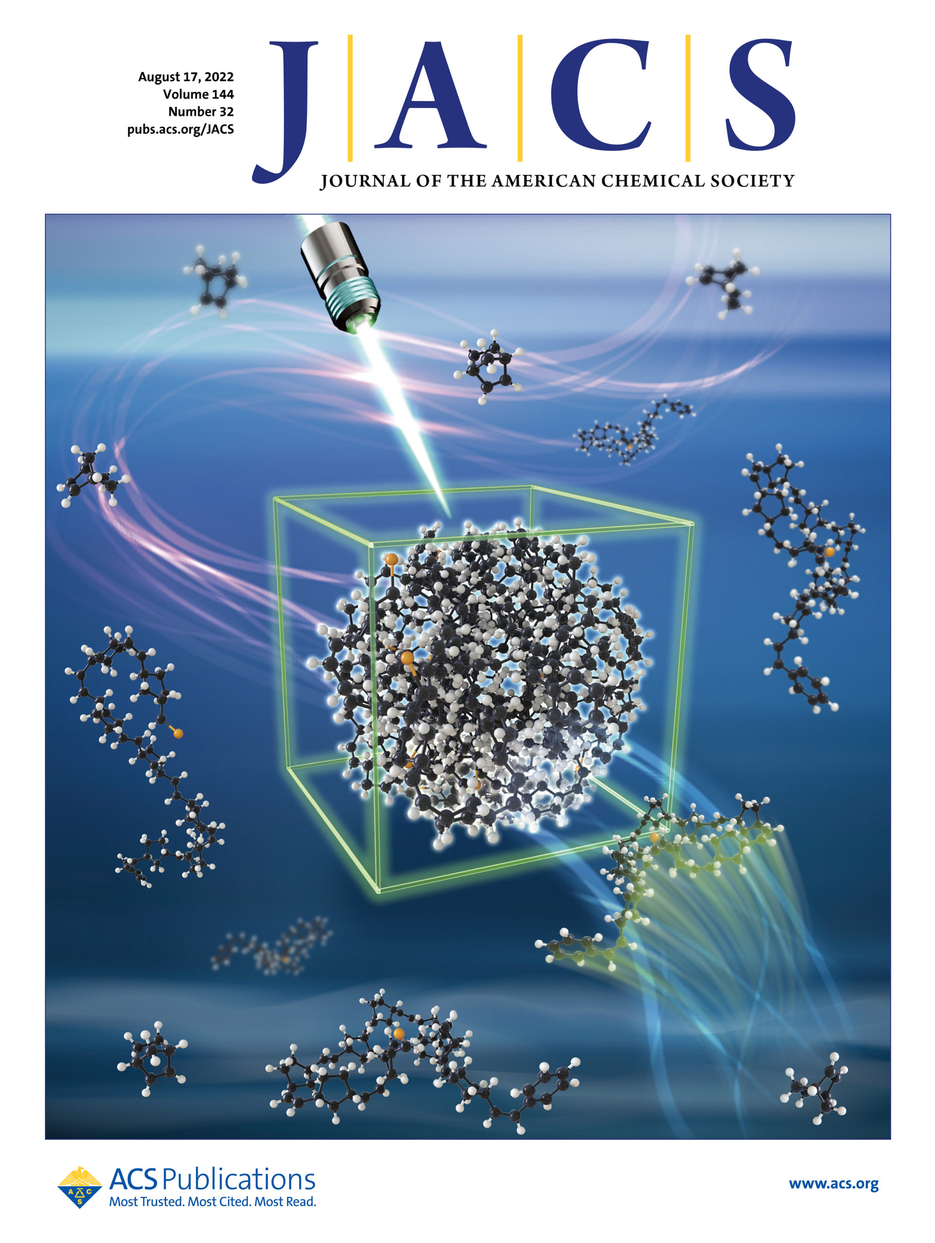 Shawn's work featured on the cover of JACS! Welsher Lab Duke